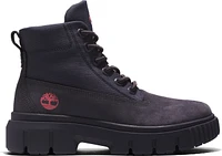 Greyfield Leather And Fabric Boot Dark Grey