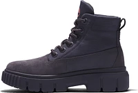 Greyfield Leather And Fabric Boot Dark Grey