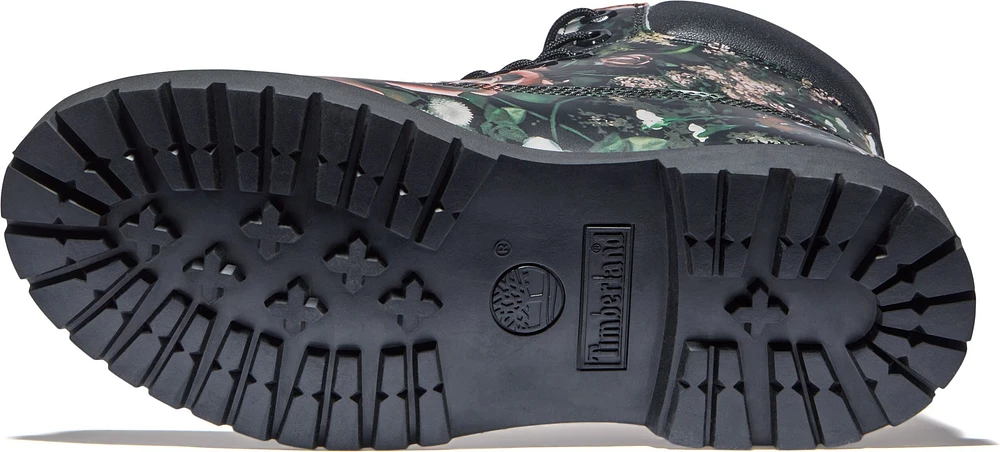 Women's 6inch Waterproof Boot Black Floral