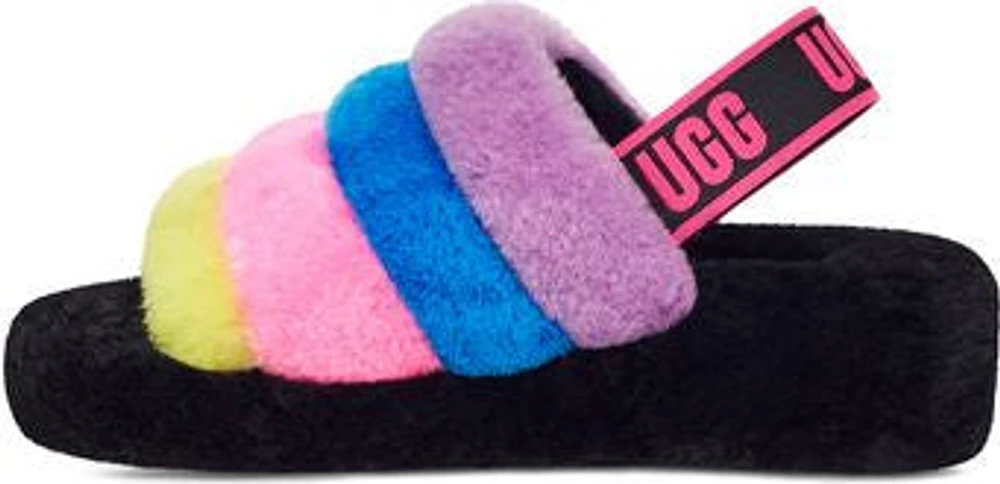 Fluff Yeah Slide Black And Taffy Pink
