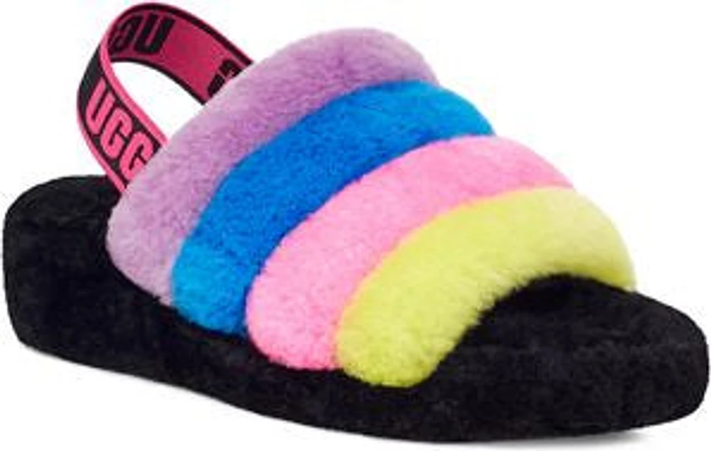 Fluff Yeah Slide Black And Taffy Pink