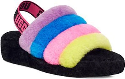 Fluff Yeah Slide Black And Taffy Pink