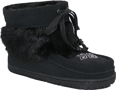 Short Black Suede Mukluk