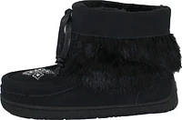 Short Black Suede Mukluk