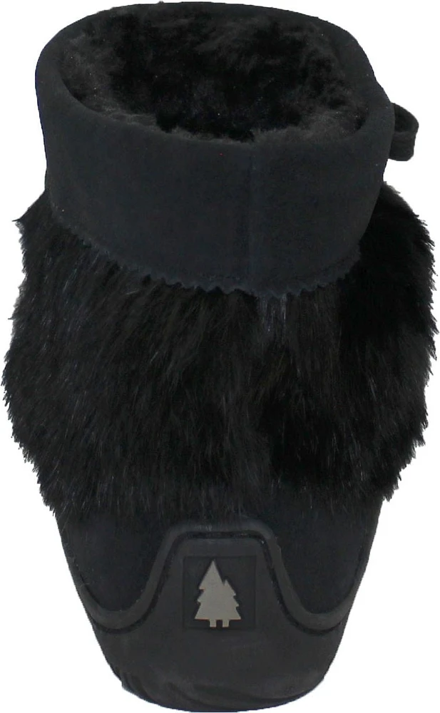 Short Black Suede Mukluk