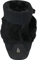 Short Black Suede Mukluk
