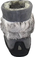 Short Charcoal Suede Mukluk