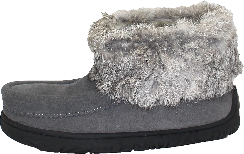Short Charcoal Suede Mukluk