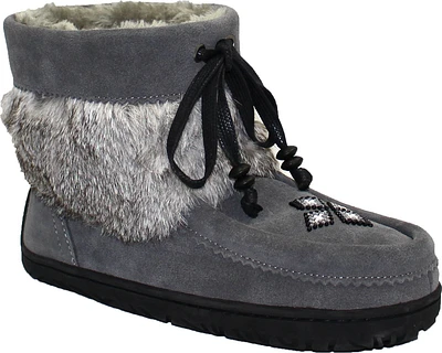 Short Charcoal Suede Mukluk