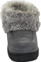 Short Charcoal Suede Mukluk