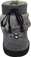 Short Charcoal Suede Mukluk