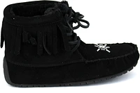 Short Lace up Black Suede Boot