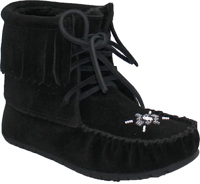 Short Lace up Black Suede Boot
