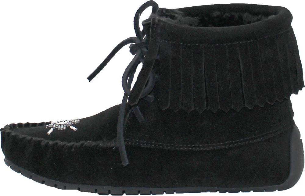 Short Lace up Black Suede Boot