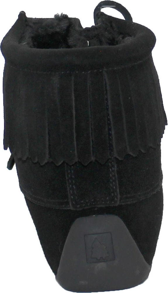 Short Lace up Black Suede Boot