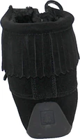 Short Lace up Black Suede Boot