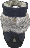 Short Navy Suede Mukluk