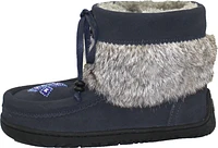 Short Navy Suede Mukluk