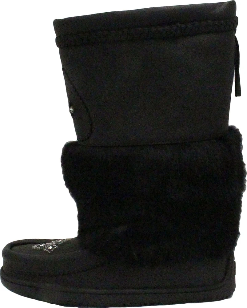Tall Waterproof Black Leather Mukluk
