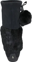 Tall Waterproof Black Suede Mukluk