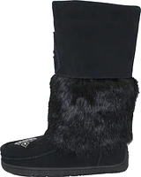 Tall Waterproof Black Suede Mukluk