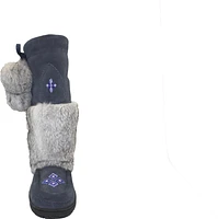 Tall Waterproof Navy Suede Mukluk