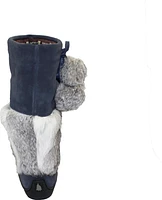 Tall Waterproof Navy Suede Mukluk