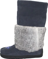 Tall Waterproof Navy Suede Mukluk