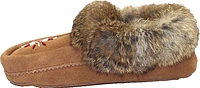 Beaded Mocc With Fur Trim Oak