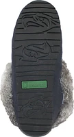 Hard Sole Navy Suede Slipper
