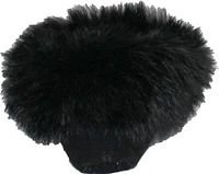 Saski Black - Kids Beaded Moccasin With Fur