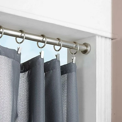 Brushed Nickel Curtain Tension Rod