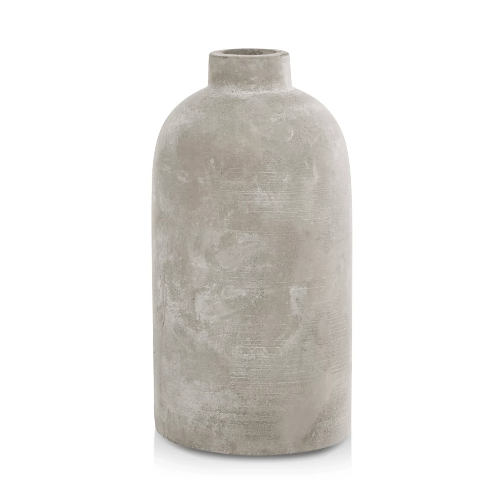 Cement Bottle Table Vase