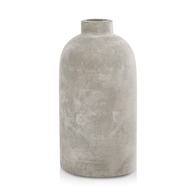 Cement Bottle Table Vase