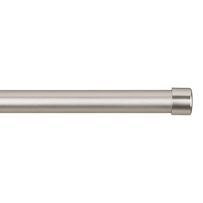 Brushed Nickel Curtain Rod Set - Diameter 25/28 mm