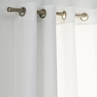 Brushed Nickel Curtain Rod Set