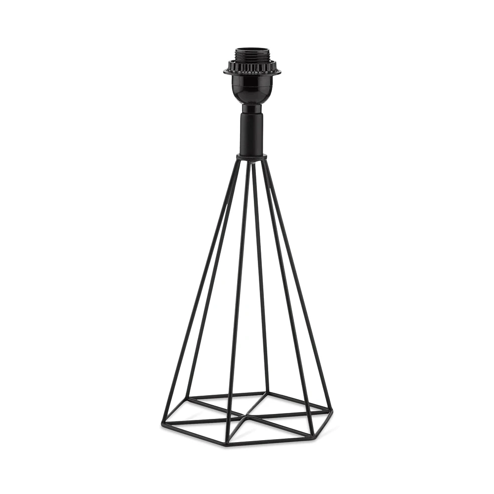 Metal Wire Prism Lamp Base