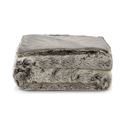 Wolf Faux Fur Throw