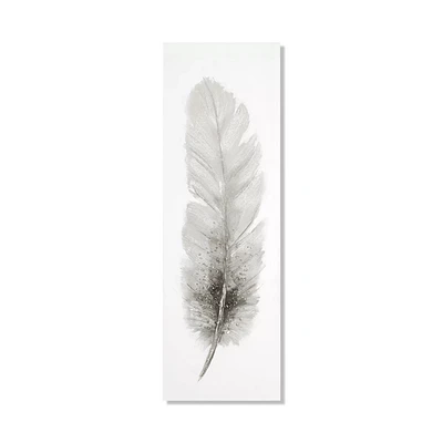 Feather Oil Painted Canvas