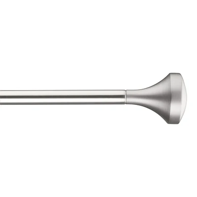 Brushed Nickel Curtain Rod Set - Diameter 16/19 mm