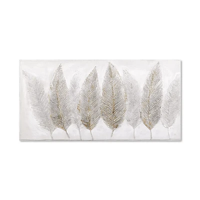 Feathers Oil Painted Canvas