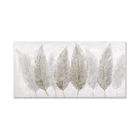 Feathers Oil Painted Canvas
