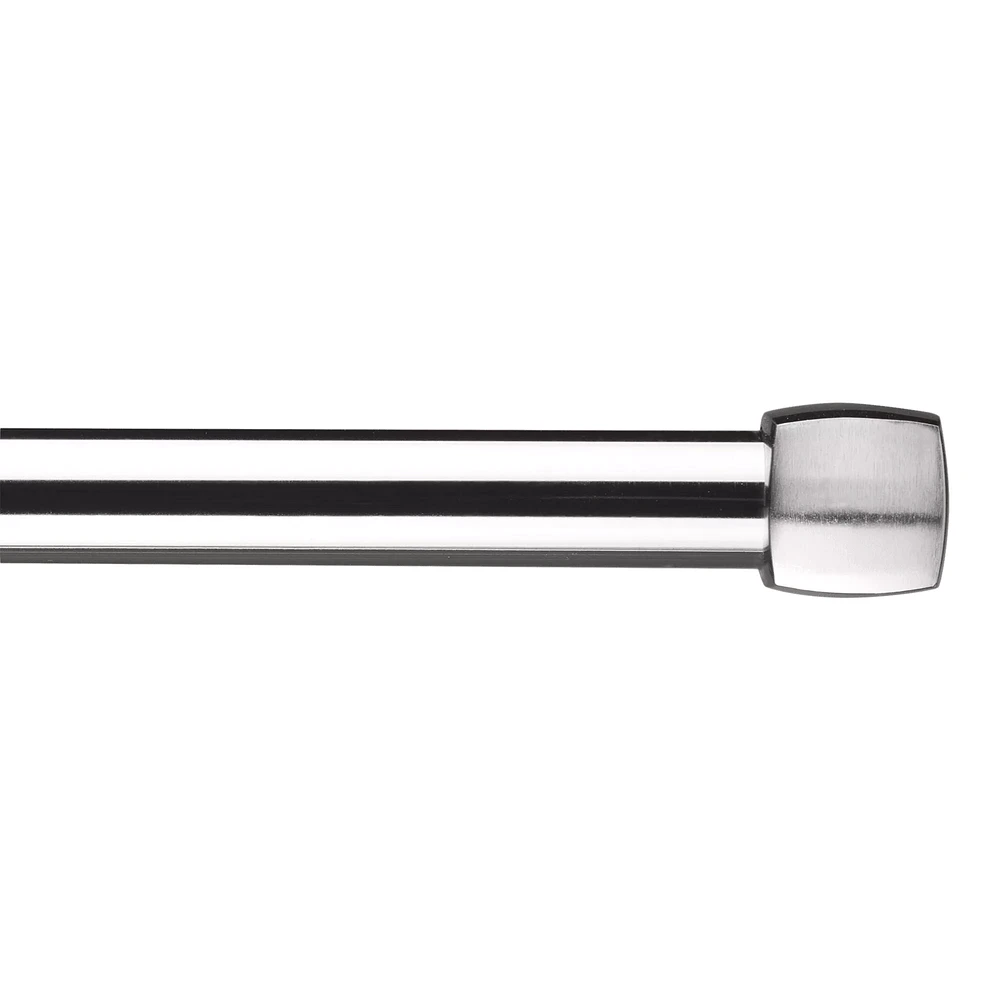 Silver Melbourne Curtain Rod Set - Diameter 25mm
