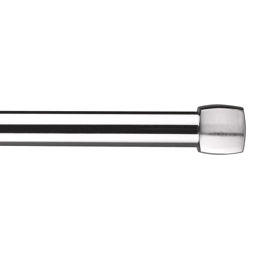 Brushed Nickel Melbourne Curtain Rod Set - Diameter 25mm