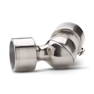 Brushed Nickel Adjustable Connecting Elbows