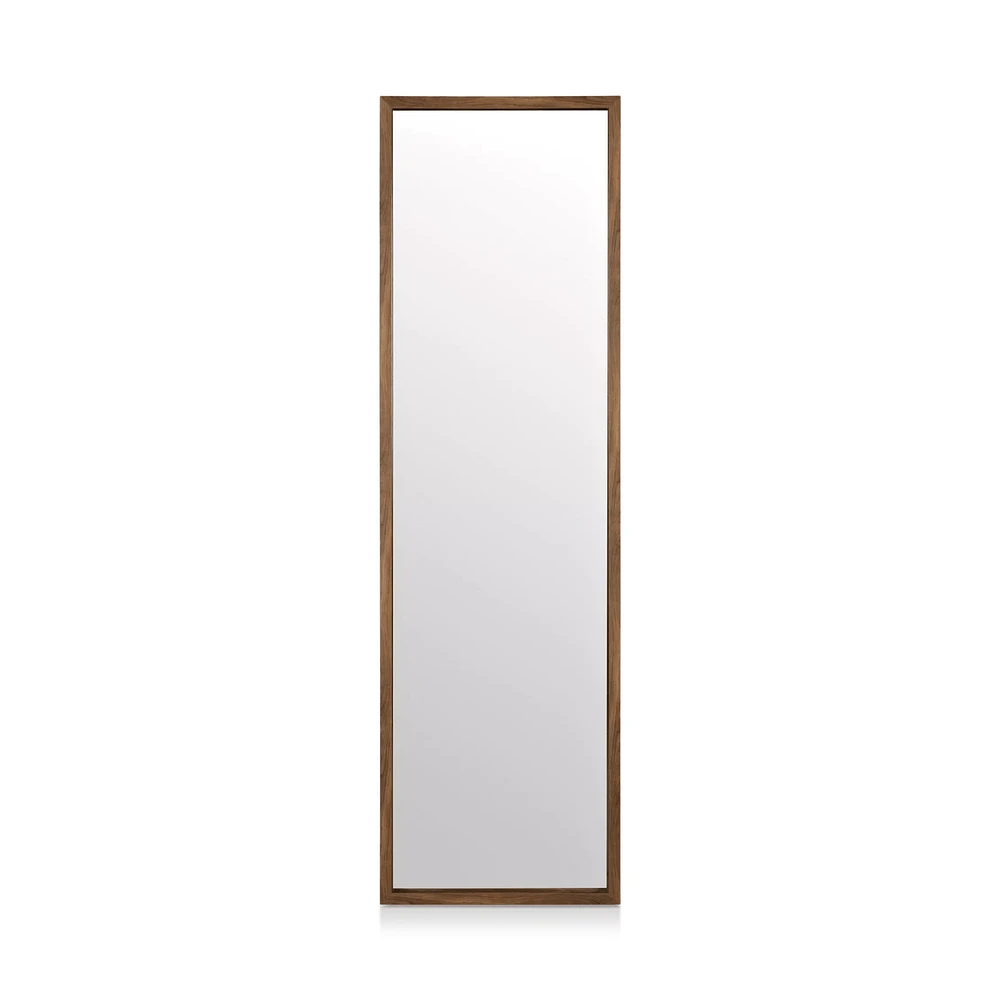 Full-Length Mirror with Wood-Like Frame