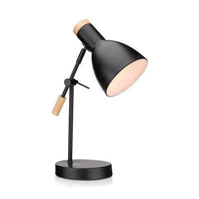 Wood and Metal Desk Lamp