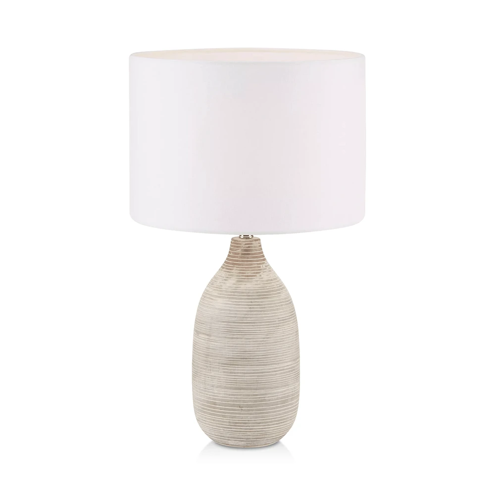 Striped Ceramic Table Lamp