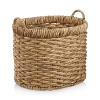 Natural Fiber Oval Storage Basket