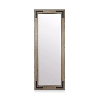 Wood and Metal Framed Mirror